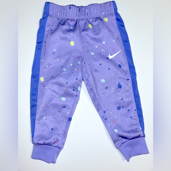 Baby girl Nike warm up set. Pink/purple pebble pattern. Size 12m - Picture 4 of 6
